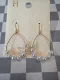 Gold & Pearls Hoop Earrings